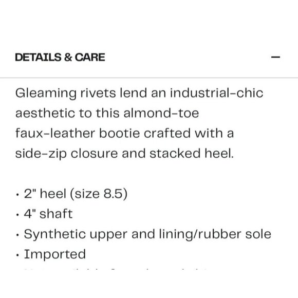 BP Black Ankle Boots With Studded Details & Block Heel Size 10M Women's NWT - Picture 10 of 10